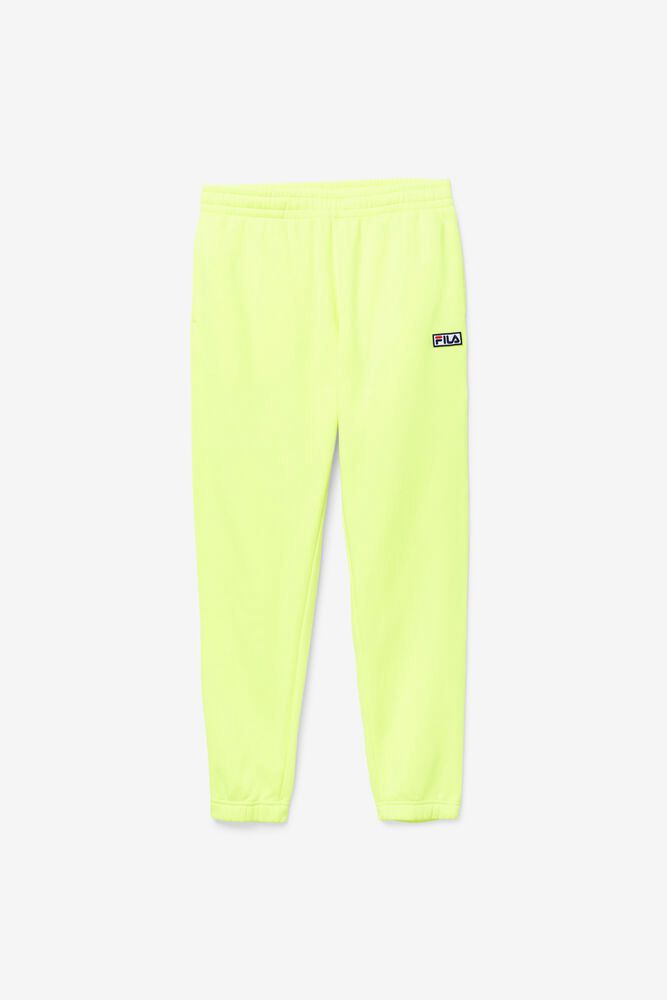 Fila Pants Garin Jogger Mens Yellow - India OLC-783169